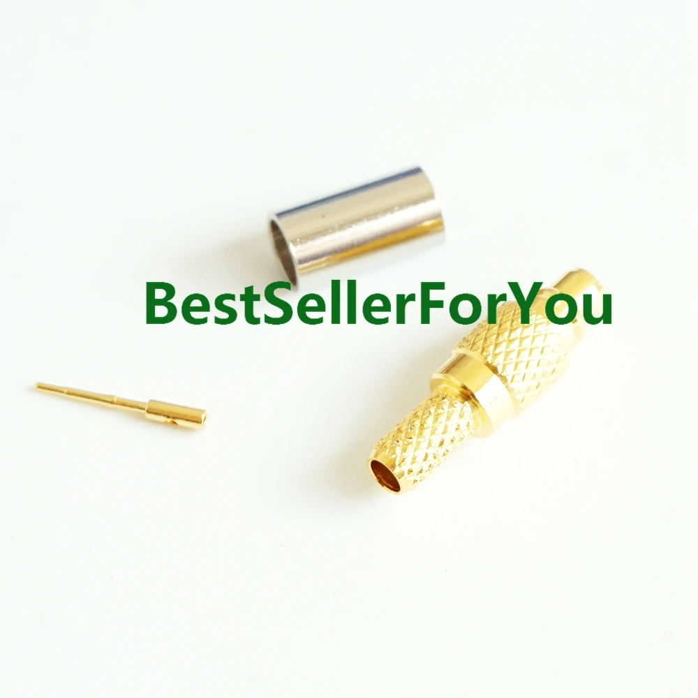 10 шт. MMCX штекер обжимной прямой RF разъем для RG316 RG179 RG174 кабель C|connector crimp|connectors for