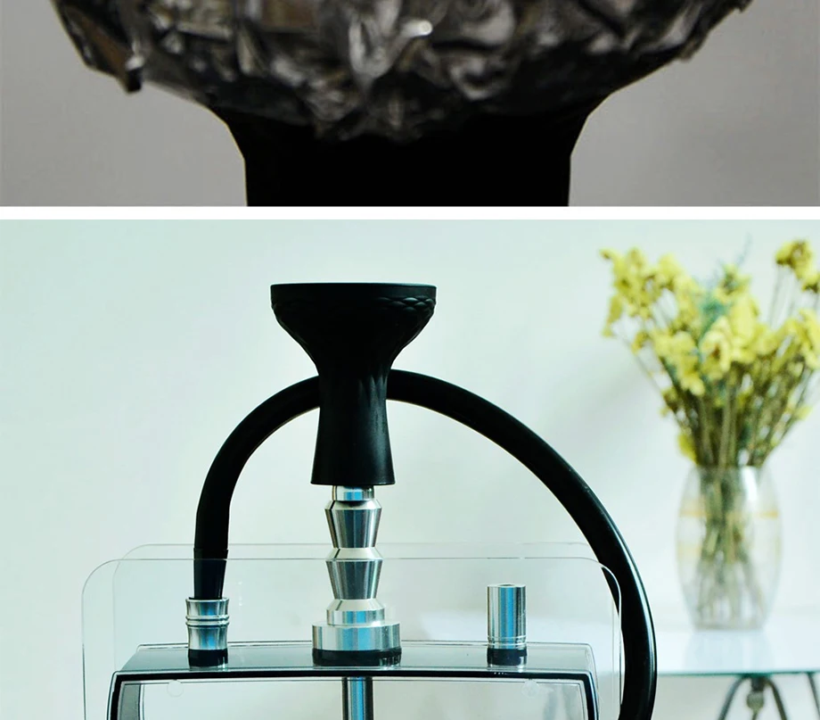 Водопроводный кальян набор chicha акриловый кальян с Sheesha силиконовая чаша шланг металлические щипцы Chicha Narguile аксессуары для табачных труб