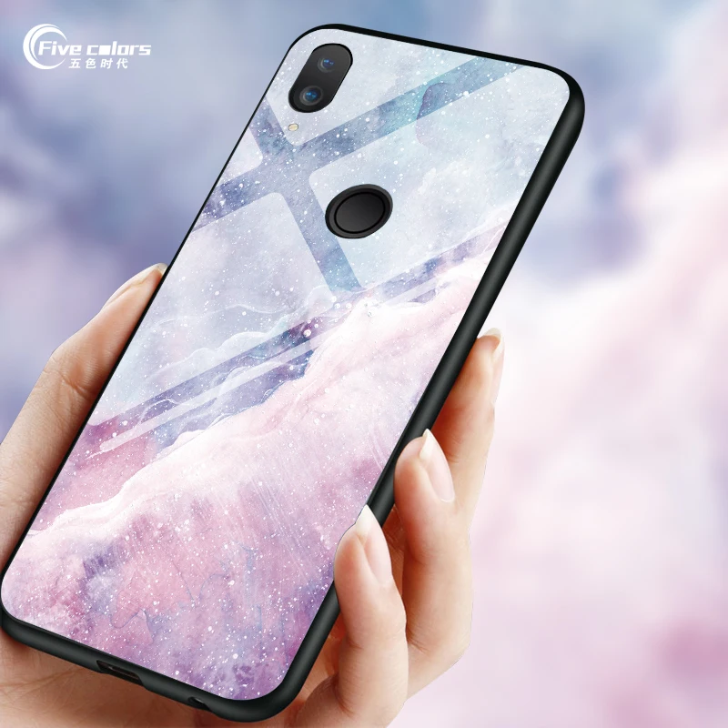 Tempered Glass Case For Huawei Y9 2018 G9 Plus Star Space Cover Silicon Edge Phone Cases for Honor 7A 7X 7C 8Pro 9i View 10 Play |