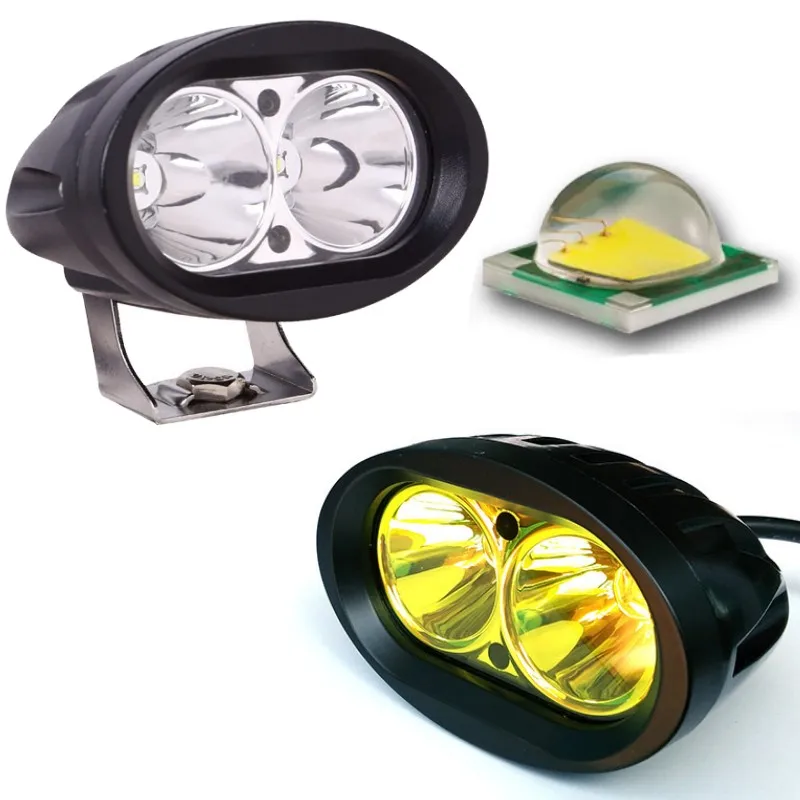 20 Вт Led мотоцикла Мото GP Беговая гоночная головка вспомогательный
