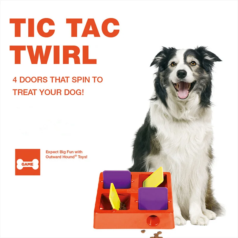Pet Tic Tac Twirl четыре лакомства камеры пластиковые лакомство скрытие головоломка