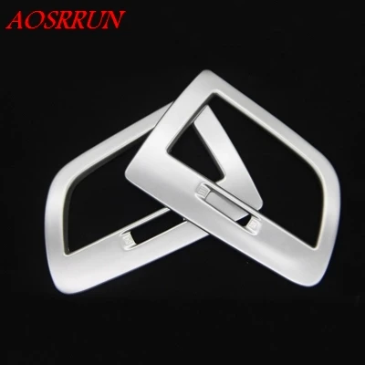 

2PCS car-styling Interior ABS Front Side Air Condition Vent car-covers Trim for Renault Koleos 2 2016 2017 car accessories