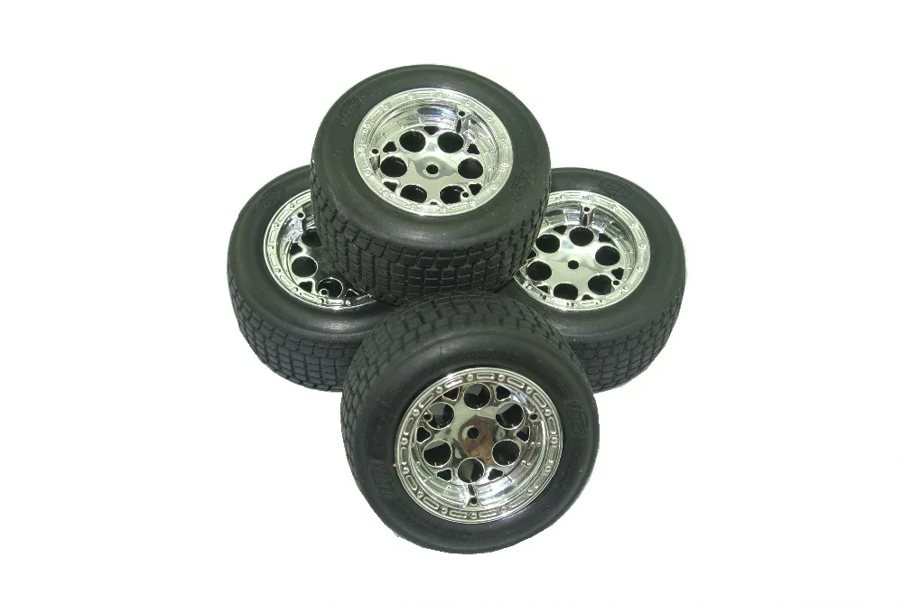 Гоночная шина losi с ободками без клея (2 шт.) хромированные колеса для Losi 1:18 Масштаб