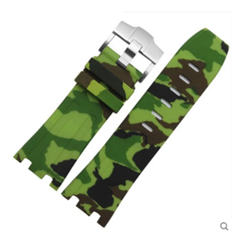 Watch Accessories Silicone Strap For AP Royal Oak Series 28mm Rubber Men's Women Band | Наручные часы