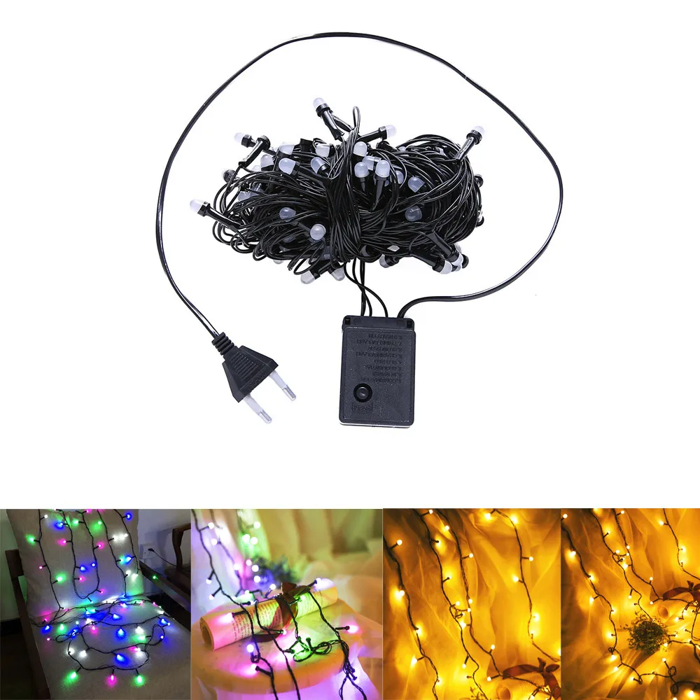 COMPUDA LED носок чулок батарея окно занавес медные лампы Огни Гирлянда Декор для