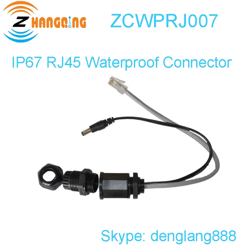IP67 M20 Ethernet LAN RJ45 водонепроницаемый разъем витая пара кабеля 2 1*5 5 мм DC