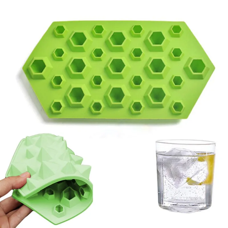1PCS Diamonds Gem Silicone Ice Maker Cube Molds Tray Chocolate Bar Party Mould Crystal Jewels Resin Clay Mold Tools|Формы для тортов| |