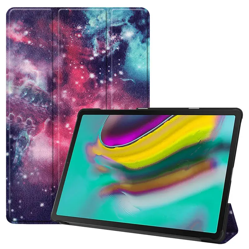 P018 Чехол для samsung galaxy tab S5e 10,5 SM-T720 SM-T725, умный чехол, чехол для планшета, тонкий защитный чехол с подставкой+ стилус+ пленка - Цвет: P018
