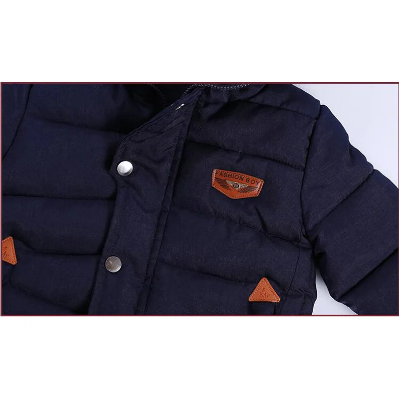 Детская хлопковая куртка с капюшоном повседневная утепленная верхняя одежда для