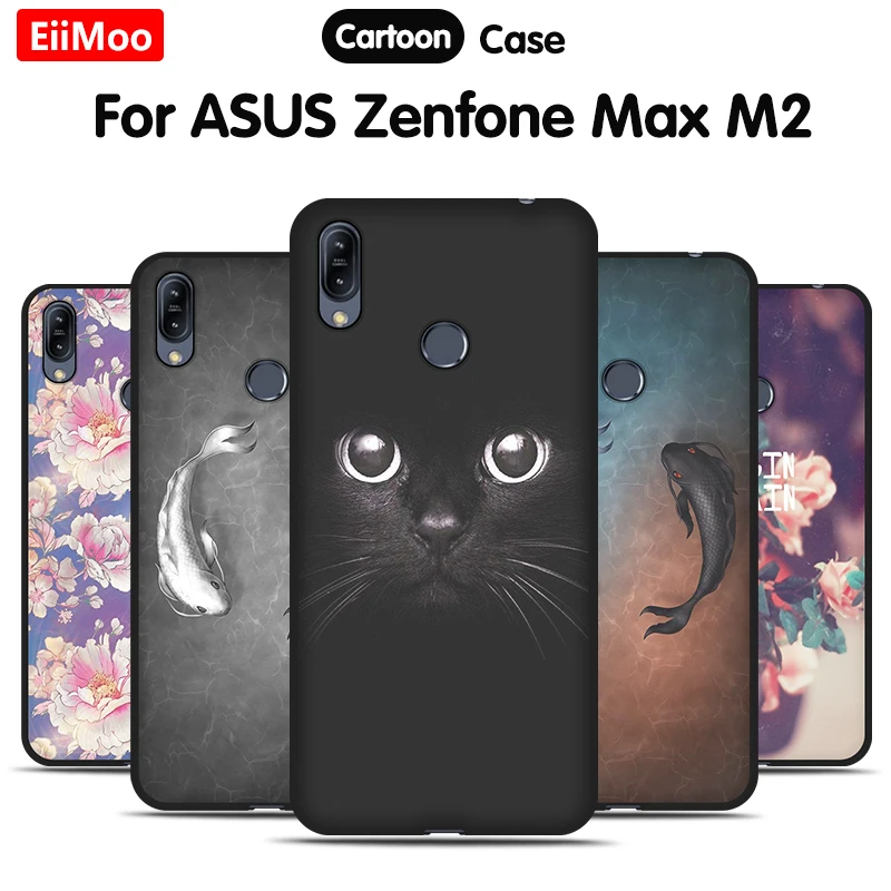 Чехол для телефона EiiMoo чехол Asus ZenFone Max (Pro) M2 ZB631KL из ПУ силикона ASUS ZB633KL