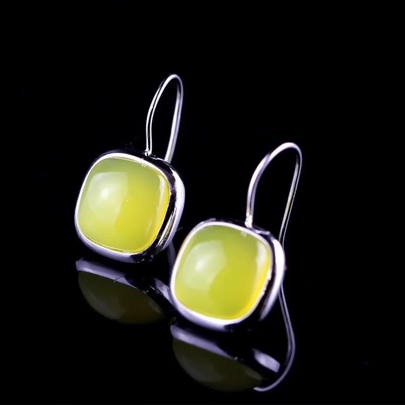 Женские серьги из серебра 925 пробы с топазом|jewelry earrings|jewelry silver earringsfashion jewelry |