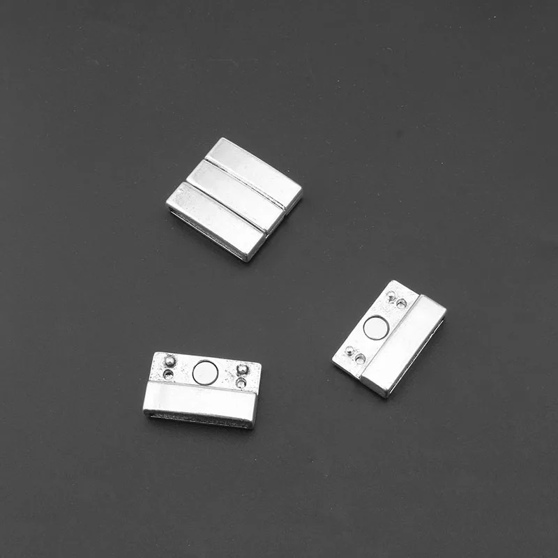 3 компл./лот серебро Цвет 20x2.5mm сильные магнитные замочки для 10 мм 20 плоский