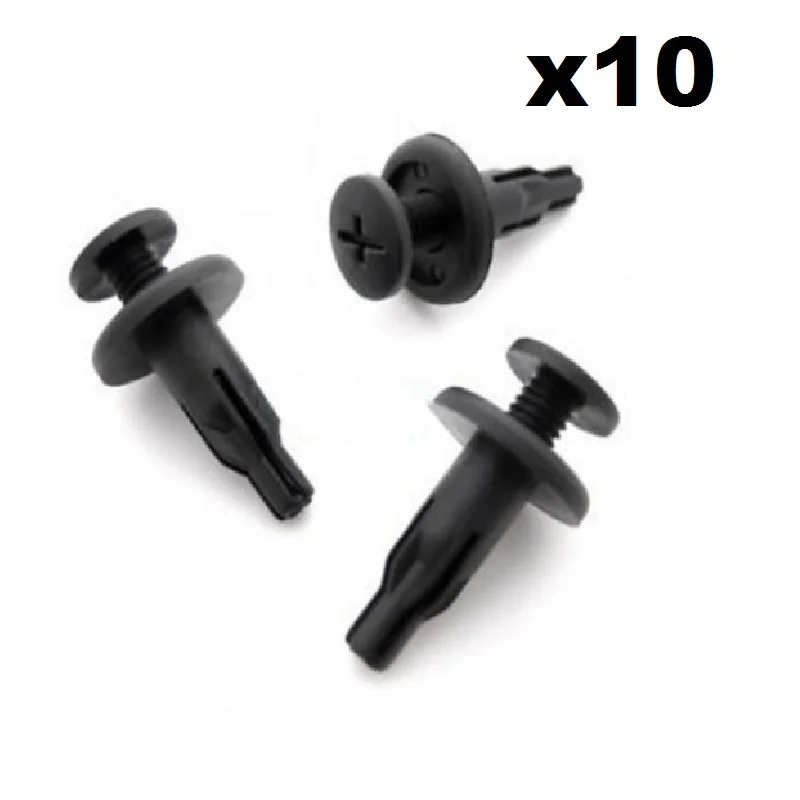 

10x 8mm Screw Fit Plastic Side Skirt Clips, For Honda Accord, Prelude 90505-SM4-003