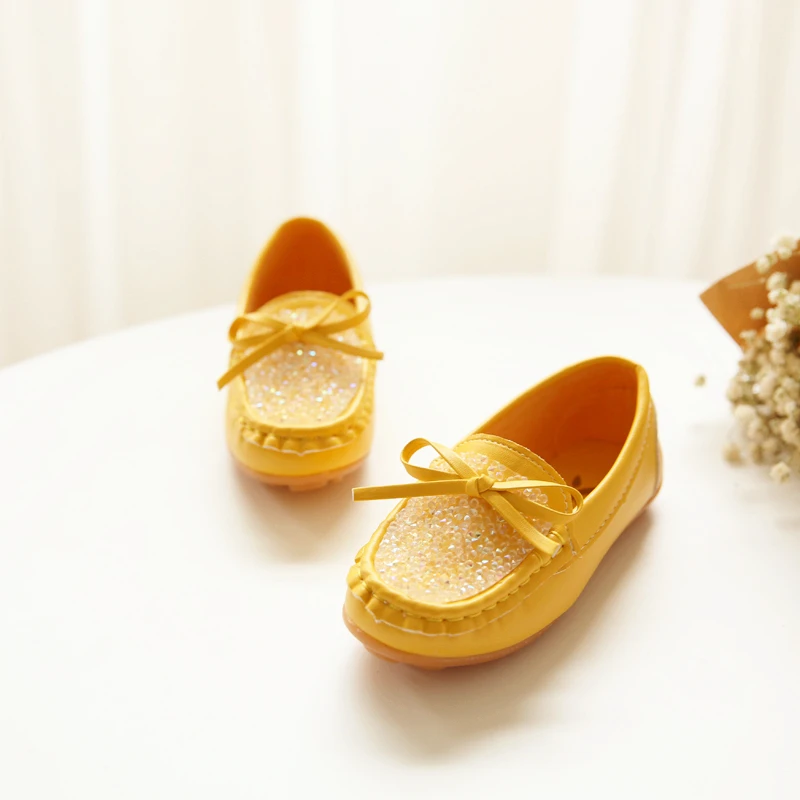 2017 новая весенняя детская обувь в Корейском стиле принцессы для девочек горошек |