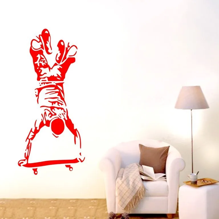 Free Shipping-Skateboard boy Sport Wall stickers Home Decal Removable Mural Vinyl Decor | Дом и сад