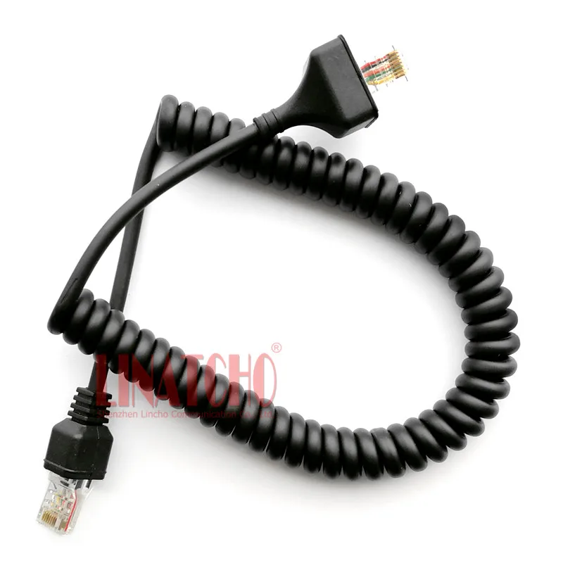 8 Pin Ручной микрофон Динамик микрофонный кабель резиновый шланг для автомобиля