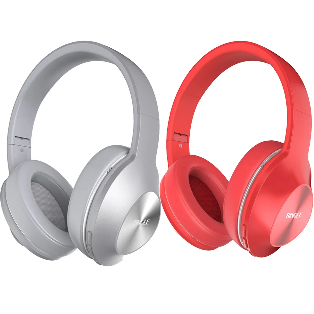 Bingle Q5 магнитные Hifi Смарт шумоподавления над ухом Bt головные телефоны беспроводные наушники Bluetooth аудио шлем Auriculares