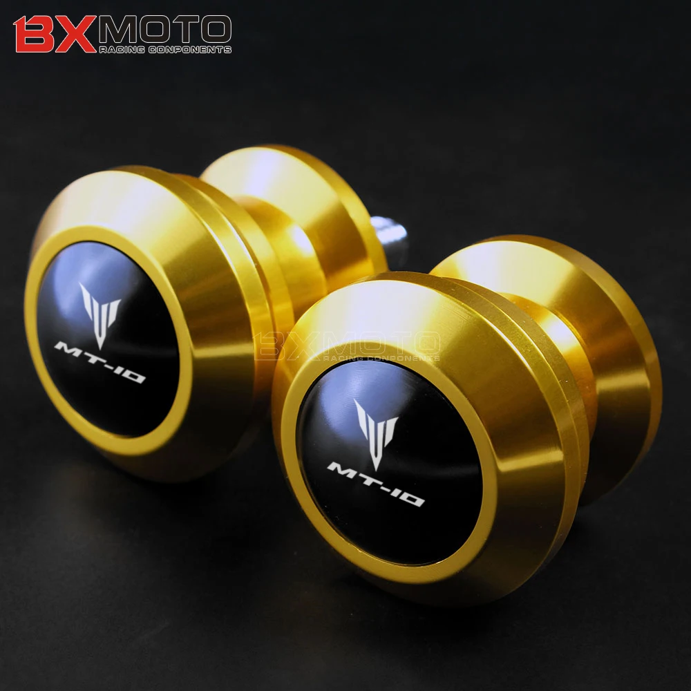 

6MM For YAMAHA MT10 MT-10 MT 10 CNC Aluminum Motorcycle Accessories Swingarm Spools Slider Arm Stand Screws Swing With LOGO