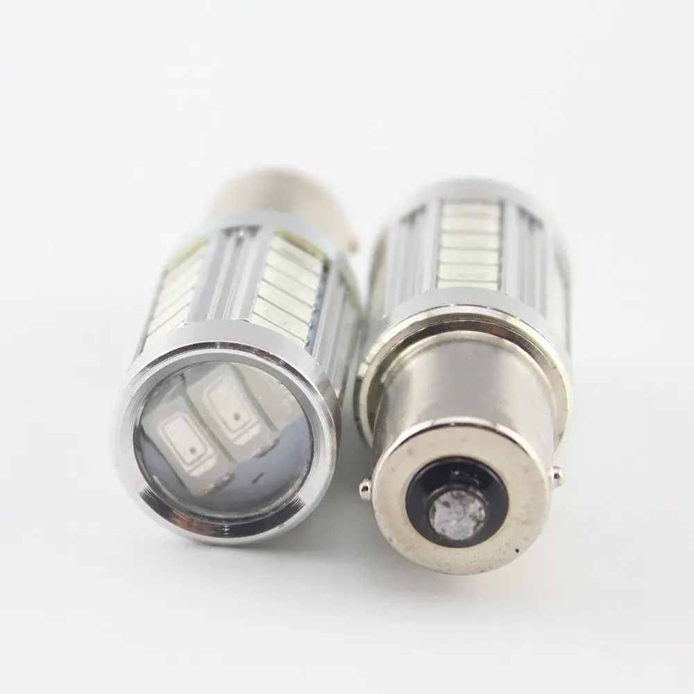2X Янтарный RV Кемпер 1156 1141 1003 BA15S 5730 33 SMD светодиодный обратный светильник 12V |