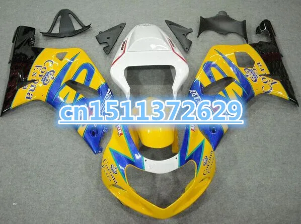 

B Top Quality Yellow blue Fairing kit for A GSXR600 750 K1 01 02 03 GSXR600 GSXR750 2001 2002 2003 Motorcycle Fairings set