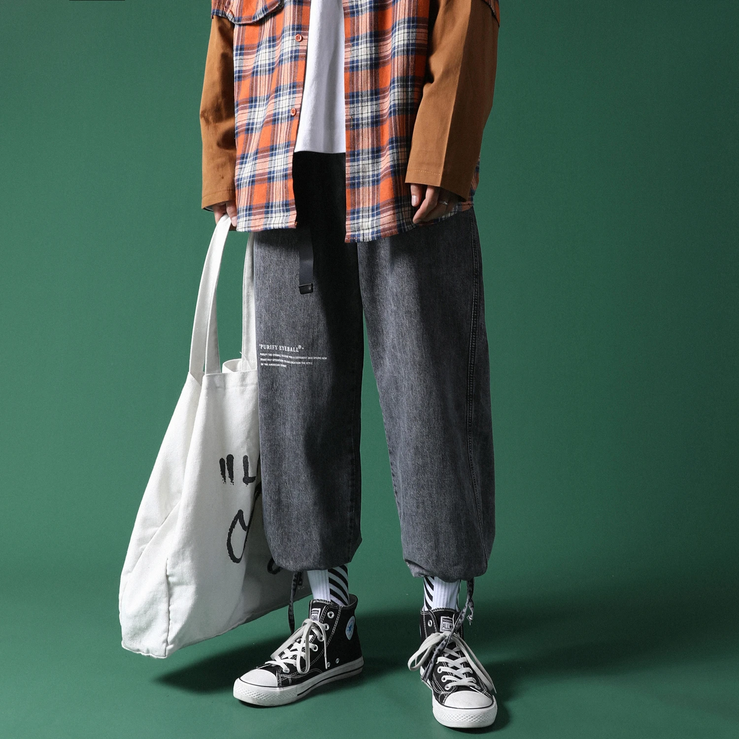 Мужские синие и черные свободные джинсы Новинка лета 2019|Мужские джинсы| |