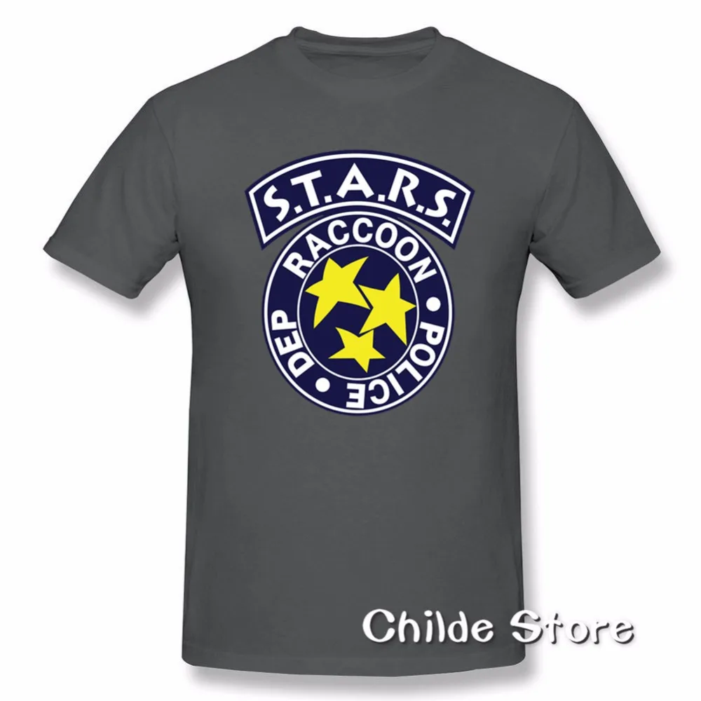 Футболки с логотипом herent Evil S.T.A.R.S Leon RPD хлопковые мужские повседневные футболки