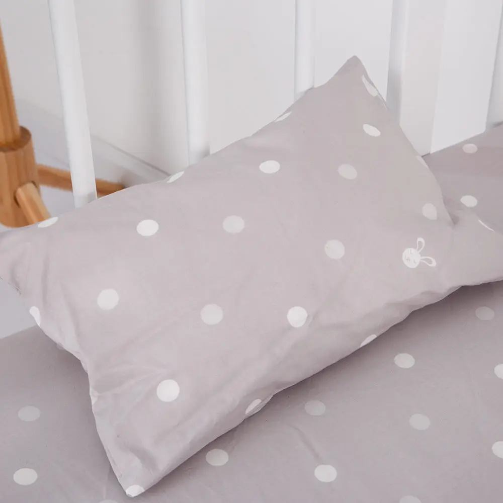 gray pillow Детский бампер, защита для кровати, Младенческая кроватка, бампер для кровати, 4 шт., комплекты постельного белья для детей, включая простыню, подушка, одеяло, бампер - Цвет: gray pillow
