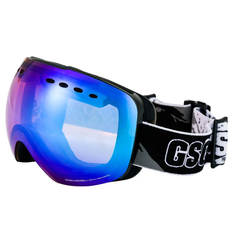 Регулируемый лыжные очки УФ-Защита Анти-туман лыжный спортивный Очки Для мужчин