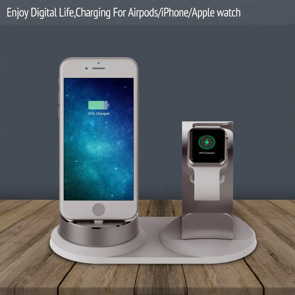 Подставка для airpods зарядная станция и подставка для мобильного телефона для iphone подставка зарядное устройство для apple watch подставка для iphone 6/iphone XS