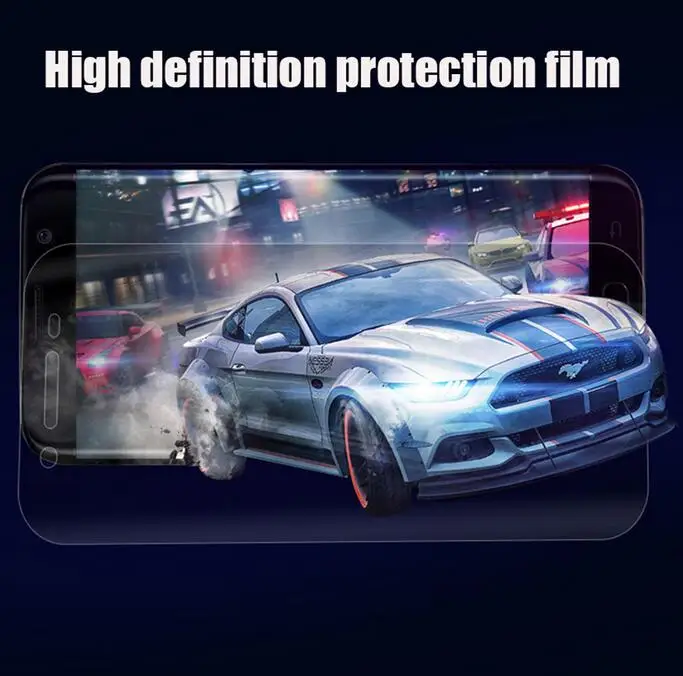 Защитная пленка для Galaxy S6 S9 S8 S7 Edge Plus 10 шт. мягкая защитная экрана 3D полная