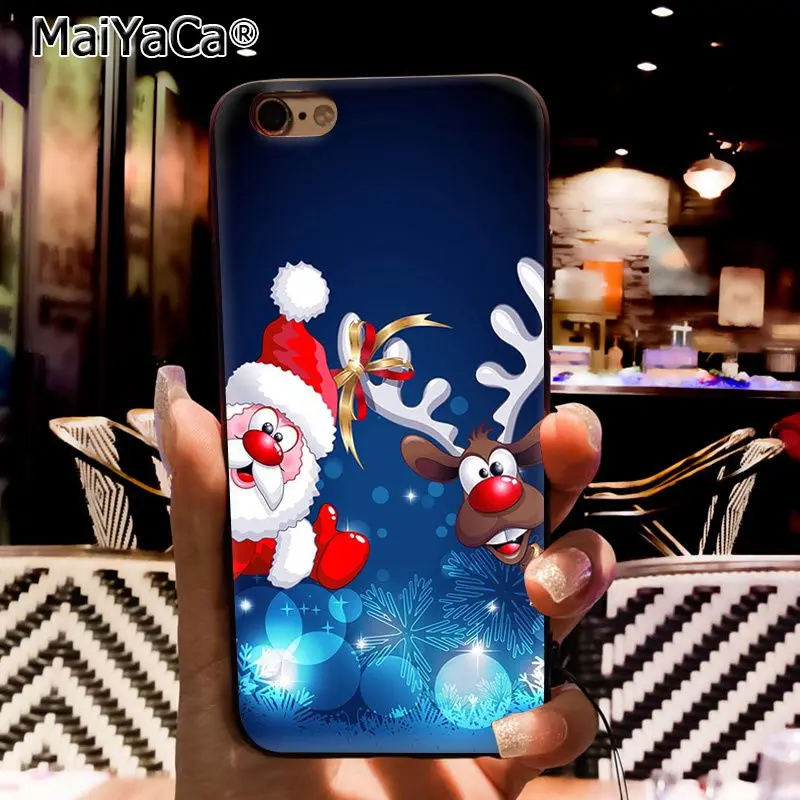 Чехол для телефона MaiYaCa Merry Christmas Снежинка для iphone 11 Pro 11Pro Max 6S 6plus 7 7plus 8 8Plus X Xs MAX 5 5S XR