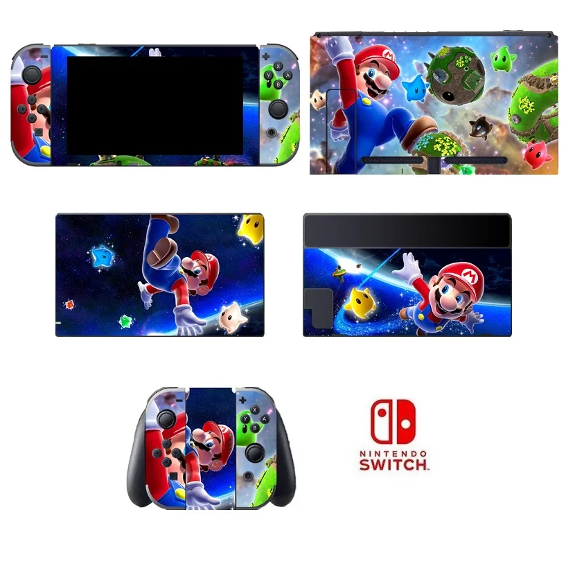 Switch-054 Super MARI0 виниловые наклейки на кожу защитные для nyd Switch skins стикеры s NS консоль Nintendo doswitch - Цвет: Switch-054