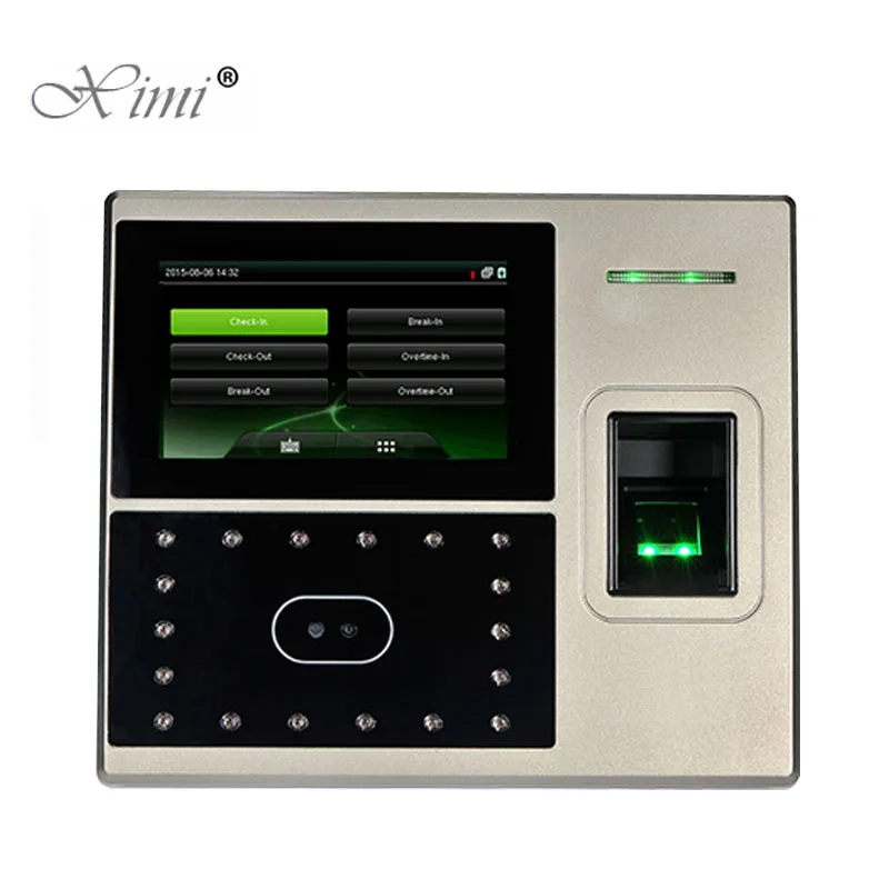 TCP/IP распознавание лица и отпечатков пальцев контроль времени доступа с запасным