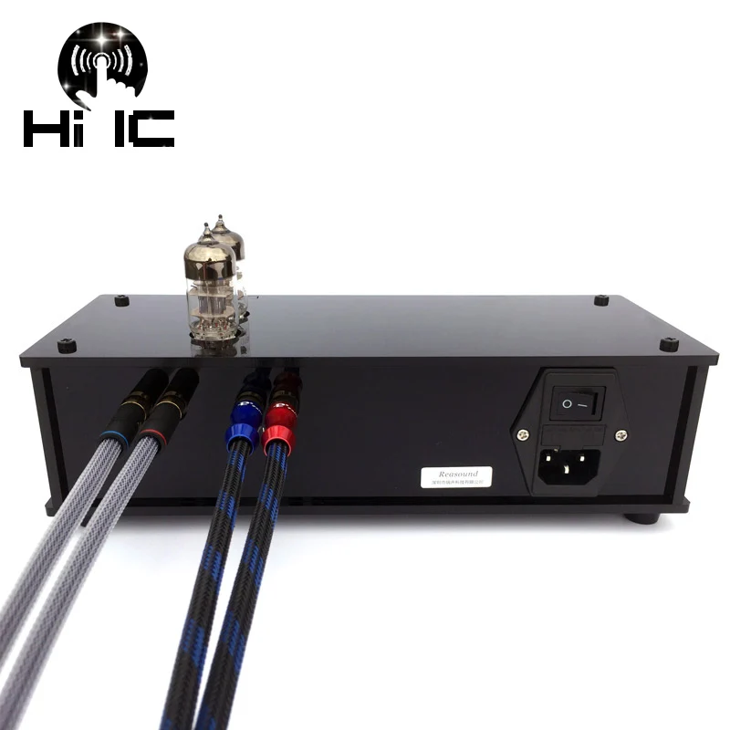 Оливковое желчи предусилителя HiFi Pre-amp буфера 6N3 клапан ламповый усилитель стерео
