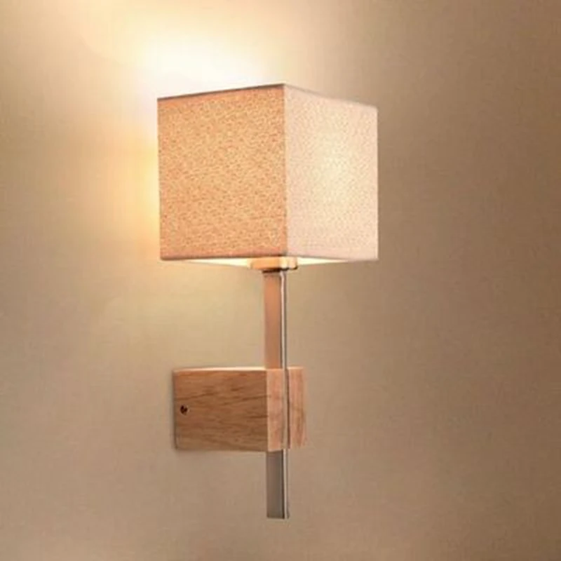 Деревянная настенная Светодиодная лампа LukLoy в скандинавском стиле Креативный