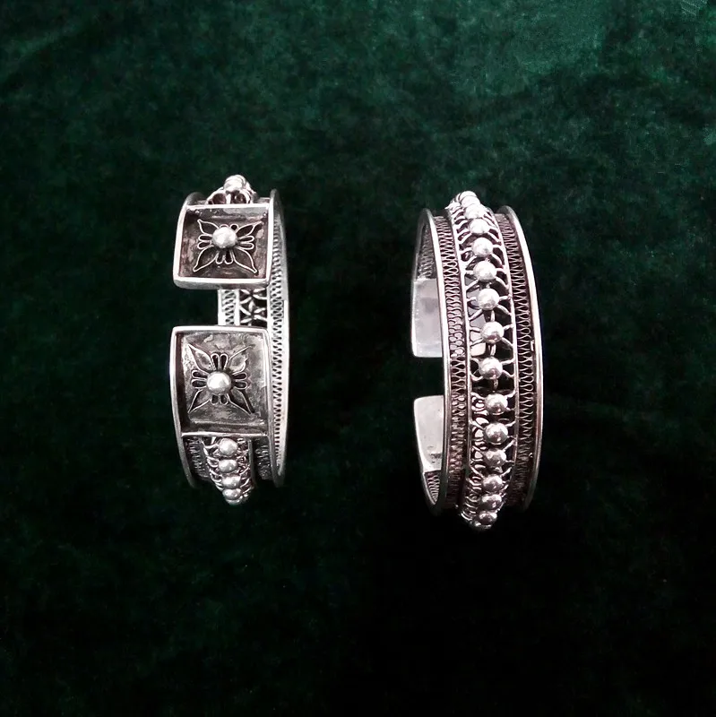 Лидер продаж новинка бесплатная доставка серебряный браслет Miao ручной работы 100%