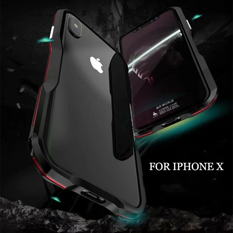 Luphie Bicolor Aluminum metal phone Bumper Case for iphoneX Frame iphone X 5.8inch Cover cases | Мобильные телефоны и