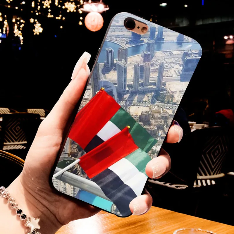 MaiYaCa чехлы для телефонов с изображением флагов оаэ iPhone 8 7 6 6S Plus X 5S 12Pro SE 11pro