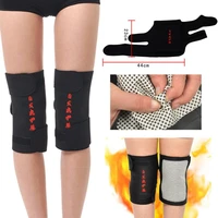 2 pcs tourmaline health care magnetic therapy self heating knee pads knee support protection