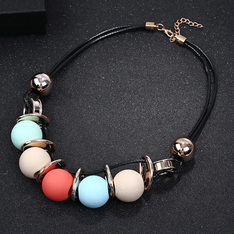 YAOLOGE модные колье бусины Оригинальное винтажное ожерелье Jewelry красочные цепочки