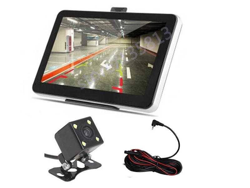 7-дюймовый автомобильный gps навигации Bluetooth AV-IN обратный Камера 4 светодиодный Ночное ВИДЕНИЕ CCD камера заднего вида Камера для парковочной системы