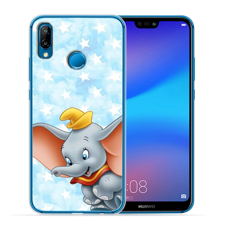 Мягкий прозрачный чехол Dumbo для huawei P30 Lite для huawei P30 Pro P20 Lite P8Lite P9Lite P Smart Capa силиконовый Etui