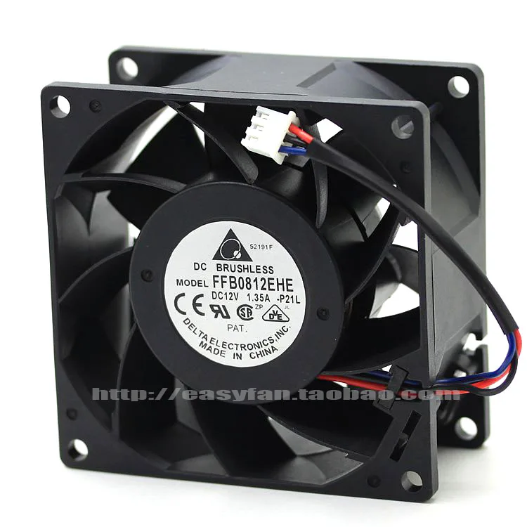 

brand new DELTA FFB0812EHE -P21L 12V 1.35A 8CM 3PIN cooling fan