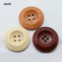 shine wooden sewing button scrapbooking round two holes 15mm dia 50pcs costura botones decorate bottoni botoes