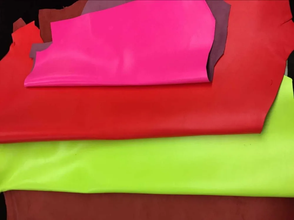 Страсть неоновая из настоящей овечьей шерсти кожа ткань для