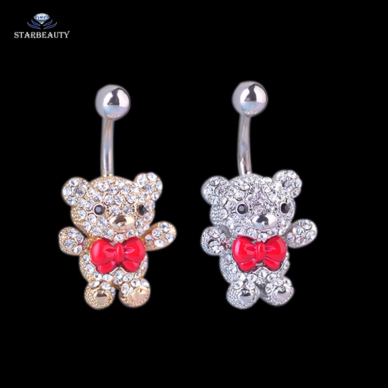 Женское кольцо с пуговицами на пупке пирсинг из хирургической стали 316L ювелирное