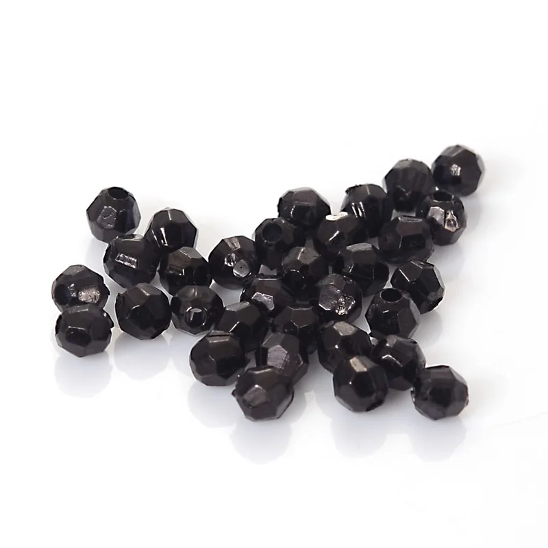 Красные акриловые граненые круглые бусины разделители для изготовления