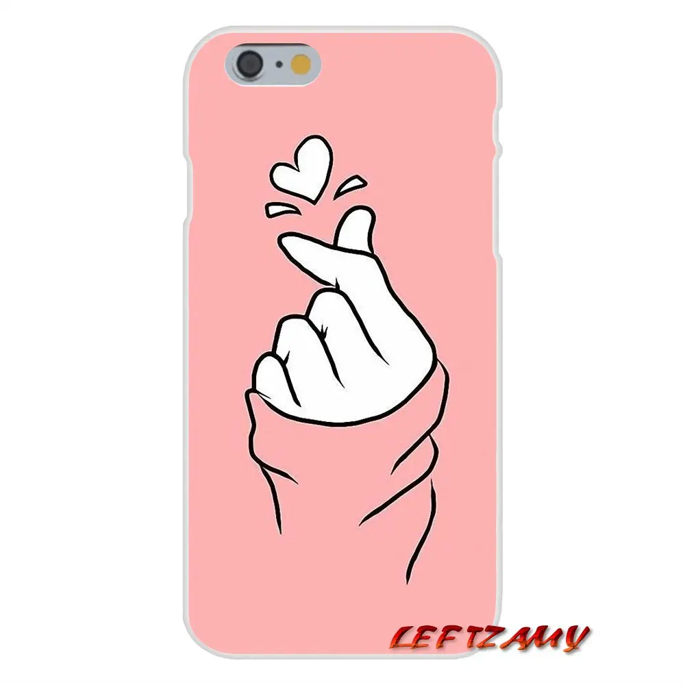 Аксессуары чехлы для телефонов Чехлы черно белые Love kpop рисунок сердца Samsung Galaxy A3 A5