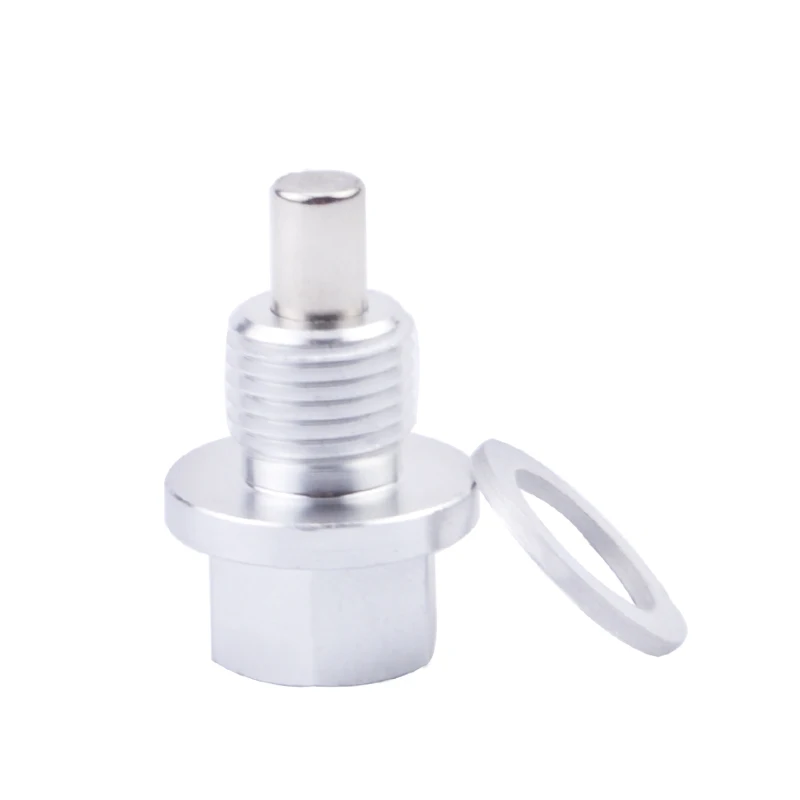 Speedwow Магнитная дренажная масляная пробка сливная гайка отстойника M12* 1,25 масляный дренажный Болт Винт сливная пробка отстойника масла для Toyota/Nissan - Название цвета: Silver