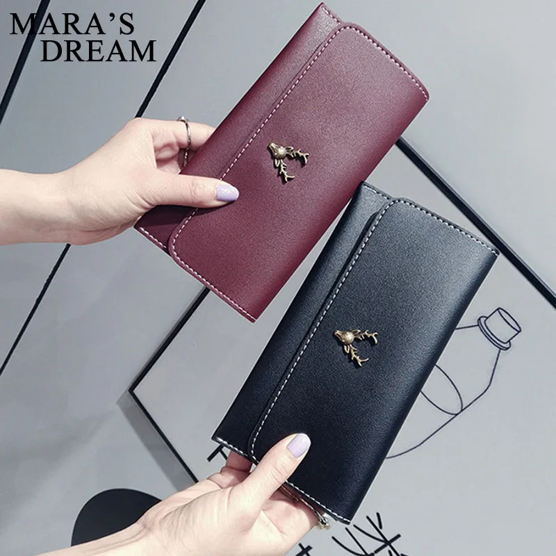 Mara's Dream 2019 клатч кошельки женские из искусственной кожи Длинные Девушки Олень